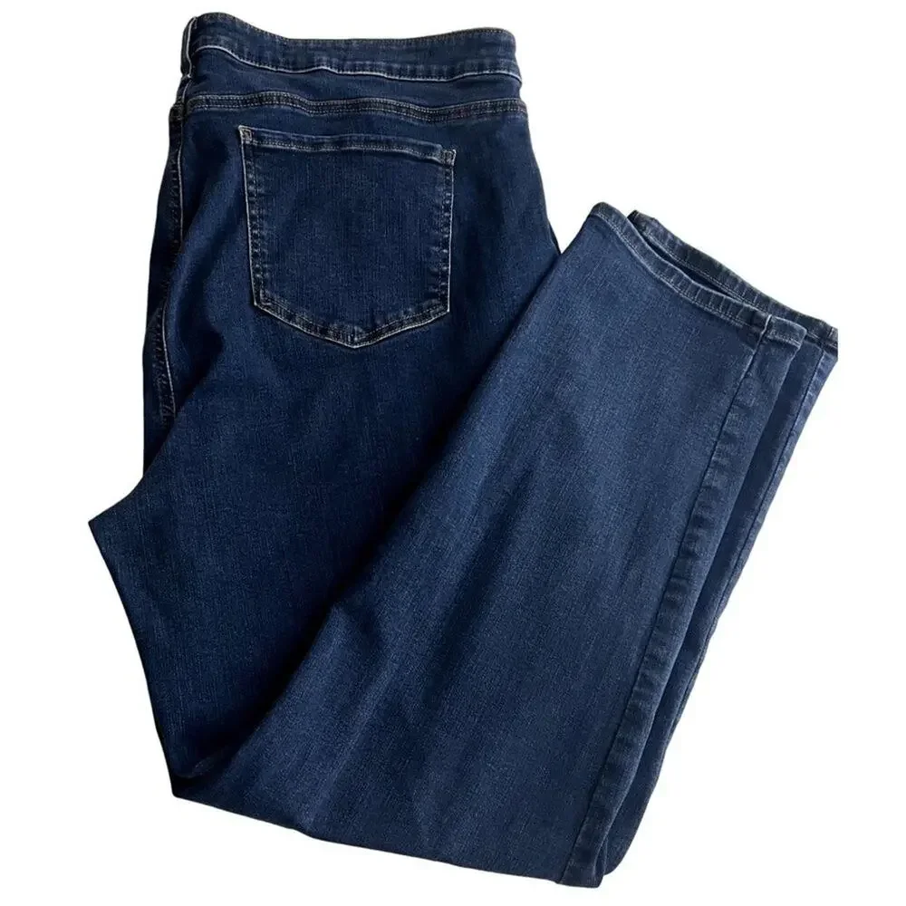 NYDJ Sheri Slim Quinn LiftTuck Technology Slimming Women 22W Plus Size Jean Blue